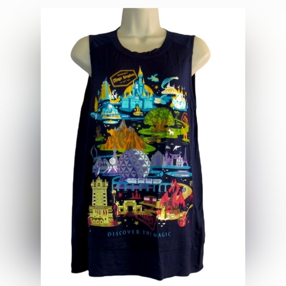 Walt Disney World ''Discover the Magic'' Zip Tank Top Women Size 3X - Picture 1 of 5